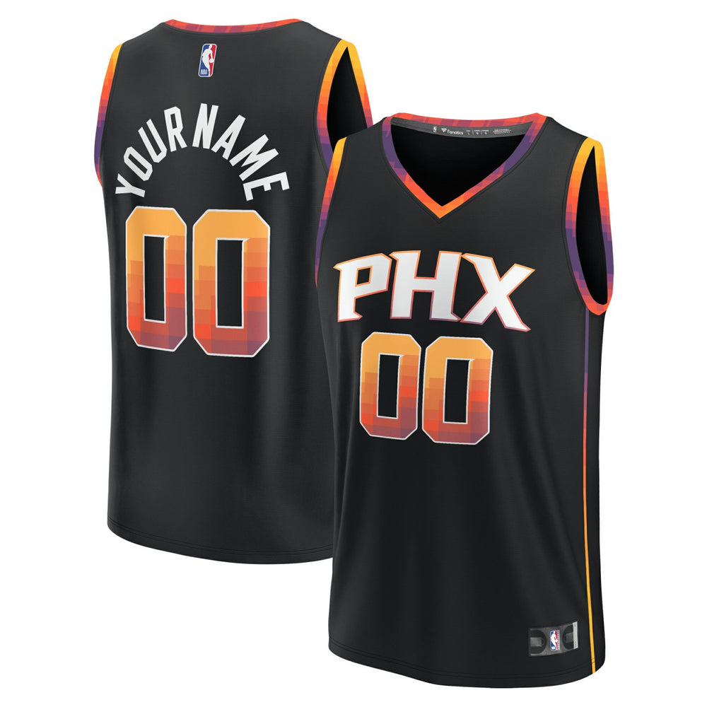 Phoenix Suns Fast Break Custom Replica Jersey - Black - Statement Edition shop