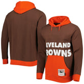 Cleveland Browns Big Face 5.0 Pullover Hoodie - Brown for sale