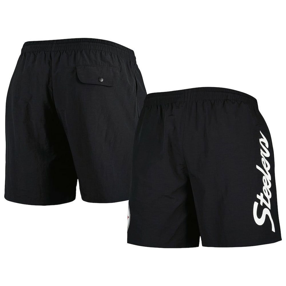 Pittsburgh Steelers Team Essentials Nylon Shorts - Black for sale