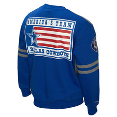 Dallas Cowboys All Over 2.0 Pullover Sweatshirt - Royal outlet