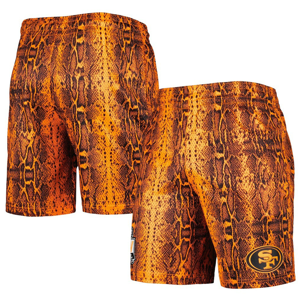 San Francisco 49ers New Era Summer Pop Shorts - Orange cheap