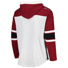 Arizona Cardinals '47 Gridiron Lace-Up Pullover Hoodie - Heather Gray cheap
