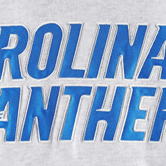 Carolina Panthers '47 Gridiron Lace-Up Pullover Hoodie - Heather Gray discount