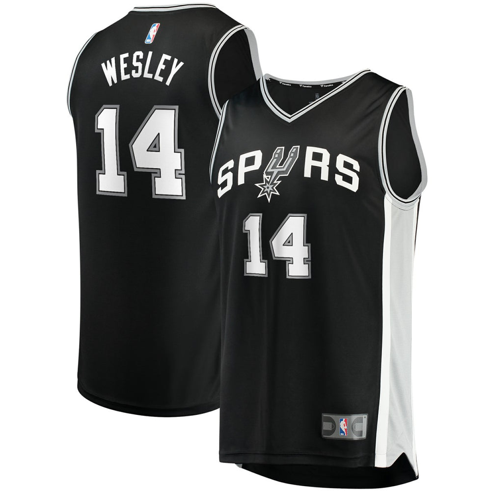 Blake Wesley San Antonio Spurs Fast Break Replica Player Jersey - Icon Edition - Black discount
