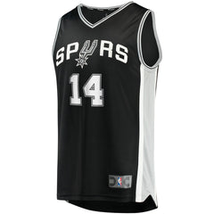 Blake Wesley San Antonio Spurs Fast Break Replica Player Jersey - Icon Edition - Black discount
