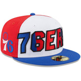 Philadelphia 76ers Back Half 9FIFTY Fitted Hat - White/Royal outlet