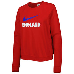 England National Team Women's Lockup Varsity Tri-Blend Raglan Pullover Sweatshirt - Red for sale