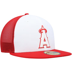Los Angeles Angels 2023 On-Field Batting Practice 59FIFTY Fitted Hat White/Red
