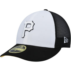 Pittsburgh Pirates 2023 On-Field Batting Practice Low Profile 59FIFTY Fitted Hat White/Black