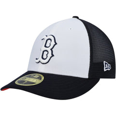Boston Red Sox 2023 On-Field Batting Practice Low Profile 59FIFTY Fitted Hat White/Navy