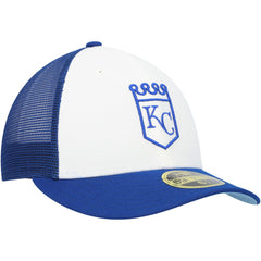 Kansas City Royals 2023 On-Field Batting Practice Low Profile 59FIFTY Fitted Hat Royal/White
