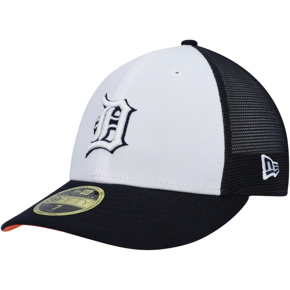 Detroit Tigers 2023 On-Field Batting Practice Low Profile 59FIFTY Fitted Hat White/Navy