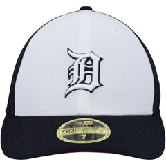 Detroit Tigers 2023 On-Field Batting Practice Low Profile 59FIFTY Fitted Hat White/Navy