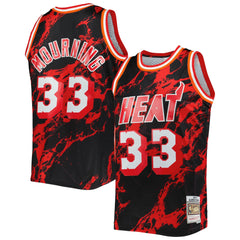 Alonzo Mourning Miami Heat 1996/97 Hardwood Classics Marble Swingman Jersey - Black online
