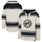 Columbus Blue Jackets '47 Rockaway Lace-Up Pullover Hoodie - Oatmeal Hoodies