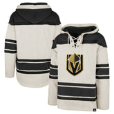 Vegas Golden Knights '47 Rockaway Lace-Up Pullover Hoodie - Oatmeal Hoodies