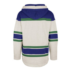 Vancouver Canucks '47 Rockaway Lace-Up Pullover Hoodie - Oatmeal Hoodies