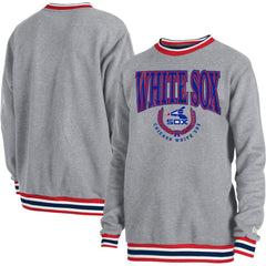 Chicago White Sox Throwback Classic Pullover Sweatshirt Heather Gray