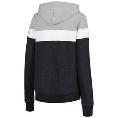 Chicago White Sox Women's Colorblock Full-Zip Hoodie Jacket Heather Black
