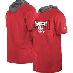 Chicago Bulls Active Hoodie T-Shirt sale - Heather Red cheap