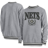 Brooklyn Nets Unisex Vintage Throwback Crew Sweatshirt - Heather Gray outlet