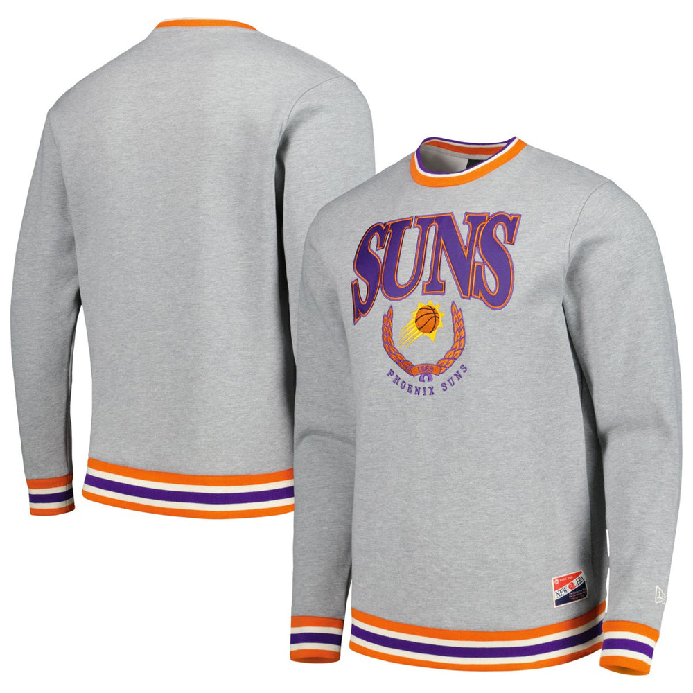 Phoenix Suns Unisex Vintage Throwback Crew Sweatshirt - Heather Gray cheap