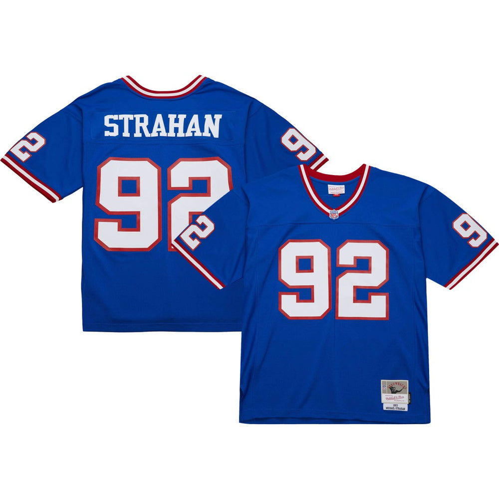 Michael Strahan New York Giants Big & Tall 1993 Retired Player Replica Jersey - Royal discount