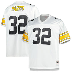 Franco Harris Pittsburgh Steelers Big & Tall 1976 Retired Player Replica Jersey - White discount