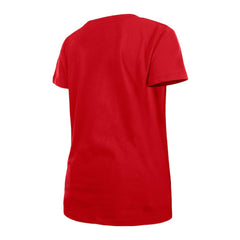 Washington Nationals Girls Youth Flip Sequin Team V-Neck T-Shirt Red