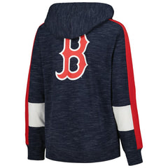 Boston Red Sox Women's Colorblock Full-Zip Hoodie Navy