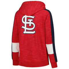 St. Louis Cardinals Women's Colorblock Full-Zip Hoodie Red