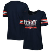 Boston Red Sox Women's Team Stripe T-Shirt Navy