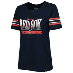 Boston Red Sox Women's Team Stripe T-Shirt Navy