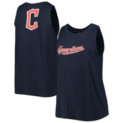 Cleveland Guardians Women's Plus Size Tank Top Navy