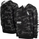 Chicago White Sox Camo Pullover Hoodie Black