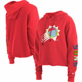 Phoenix Suns Women's Color Pack Cropped Top Pullover Hoodie - Red online