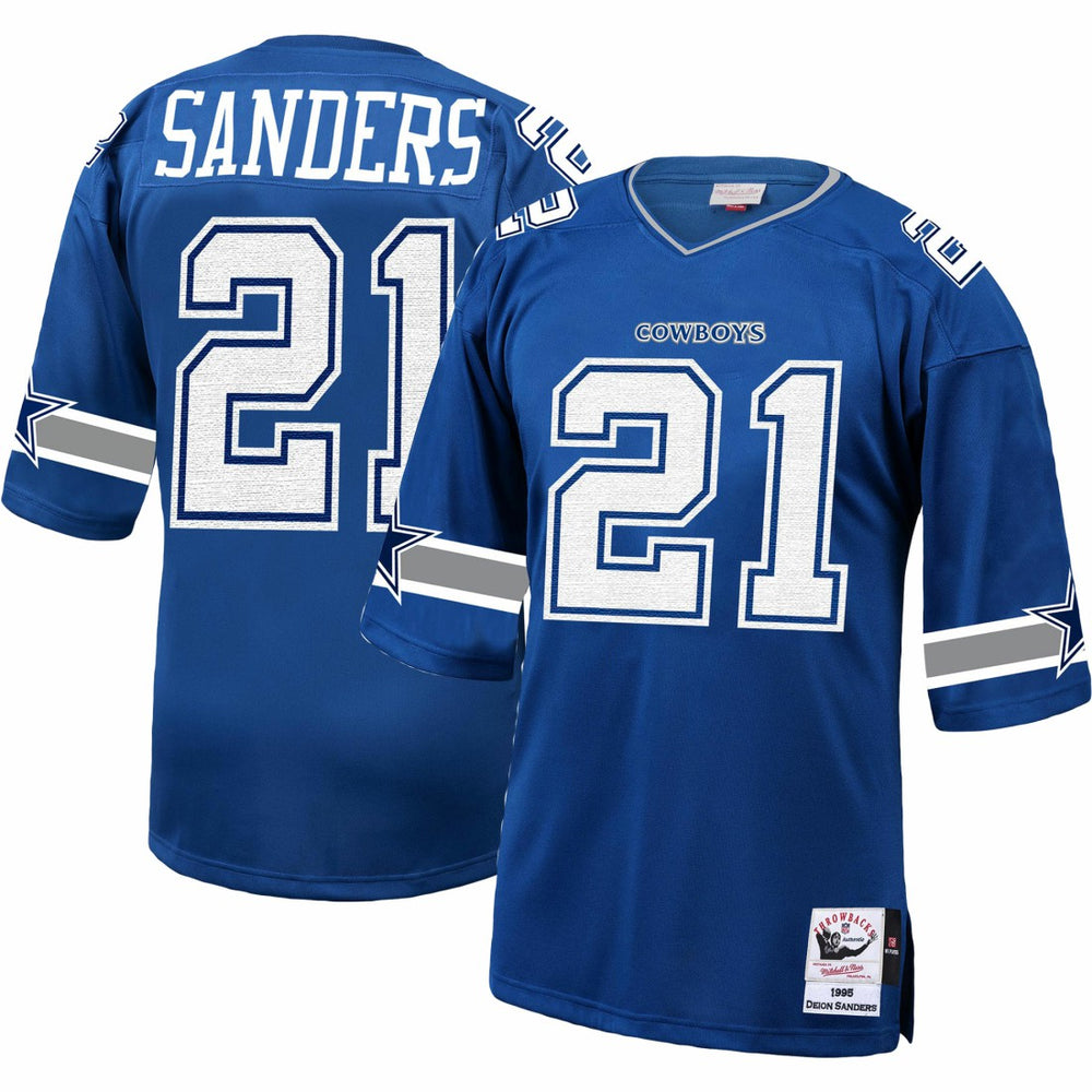 Deion Sanders Dallas Cowboys 1996 Authentic Throwback Retired Player Jersey - Royal for sale