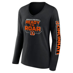 Cincinnati Bengals Women's Hometown Sweep Long Sleeve V-Neck T-Shirt - Black online