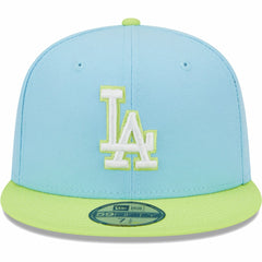 Los Angeles Dodgers Spring Color Two-Tone 59FIFTY Fitted Hat Light Blue/Neon Green