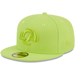 Los Angeles Rams New Era Color Pack Brights 59FIFTY Fitted Hat - Neon Green sale