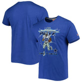 Emmitt Smith Dallas Cowboys Homage Unisex NFL Blitz Retired Player Tri-Blend T-Shirt - Heathered Heather Royal cheap