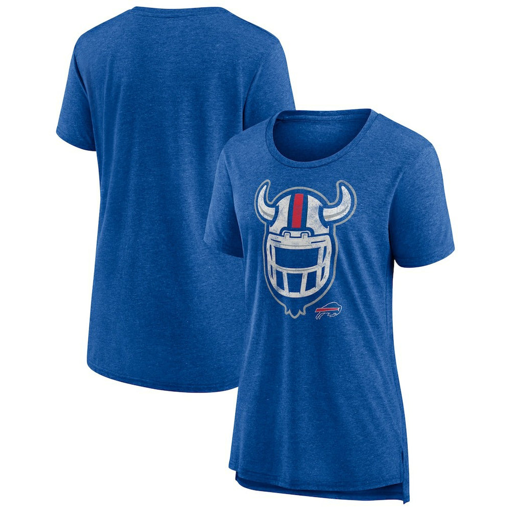 Buffalo Bills Women's Hometown First Down Tri-Blend T-Shirt - Heather Royal on sale
