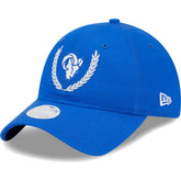 Los Angeles Rams New Era Women's Leaves 9TWENTY Adjustable Hat - Royal outlet