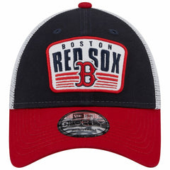 Boston Red Sox Two-Tone Patch 9FORTY Snapback Hat Navy