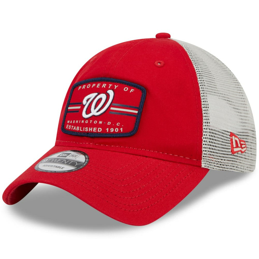 Washington Nationals Property Trucker 9TWENTY Snapback Hat Red