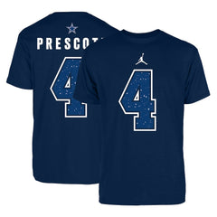 Dak Prescott Dallas Cowboys Jordan Brand Name & Number T-Shirt - Navy sale