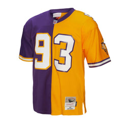 John Randle Minnesota Vikings 1998 Split Legacy Replica Jersey - Purple/Gold sale