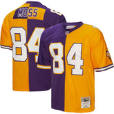 Randy Moss Minnesota Vikings 1998 Split Legacy Replica Jersey - Purple/Gold discount