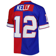 Jim Kelly Buffalo Bills 1990 Split Legacy Replica Jersey - Royal/Red cheap