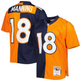 Peyton Manning Denver Broncos 2015 Split Legacy Replica Jersey - Navy/Orange online